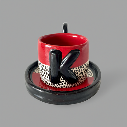 Customizable Espresso Cup with Saucer (140 ml / 4.7 oz)